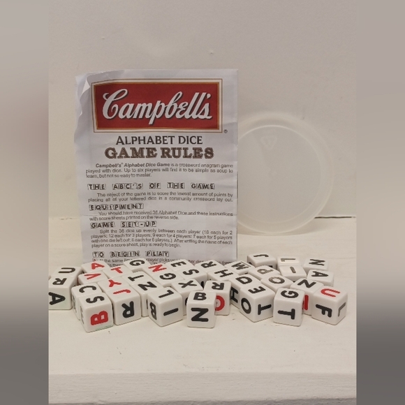 Campbell’s 2011 Crossword Alphabet Dice Game Family Fun Game Night - Picture 6 of 7